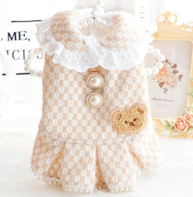 《予約》№3101823 たくさんパールフリル ワンピース