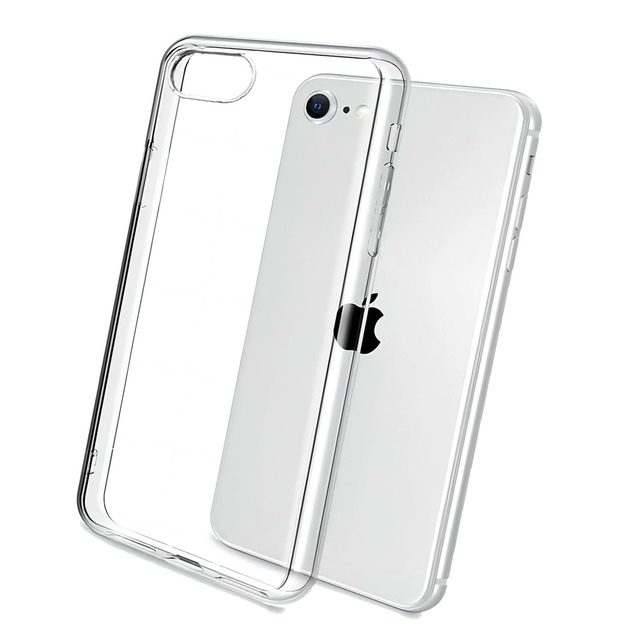 iPhone SE3/SE2/8/7 用の クリア TPU 耐衝撃 ケース - 高い透明度 黄変しにくい 指紋防止 衝撃 吸収 擦り傷防止 耐衝撃 撥水撥油 衝撃吸収 取付簡単 スマートフォンケース