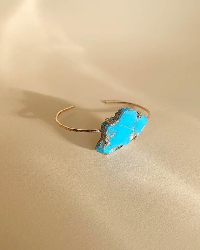 Turquoise bangle  /  on the beach      OBH-001