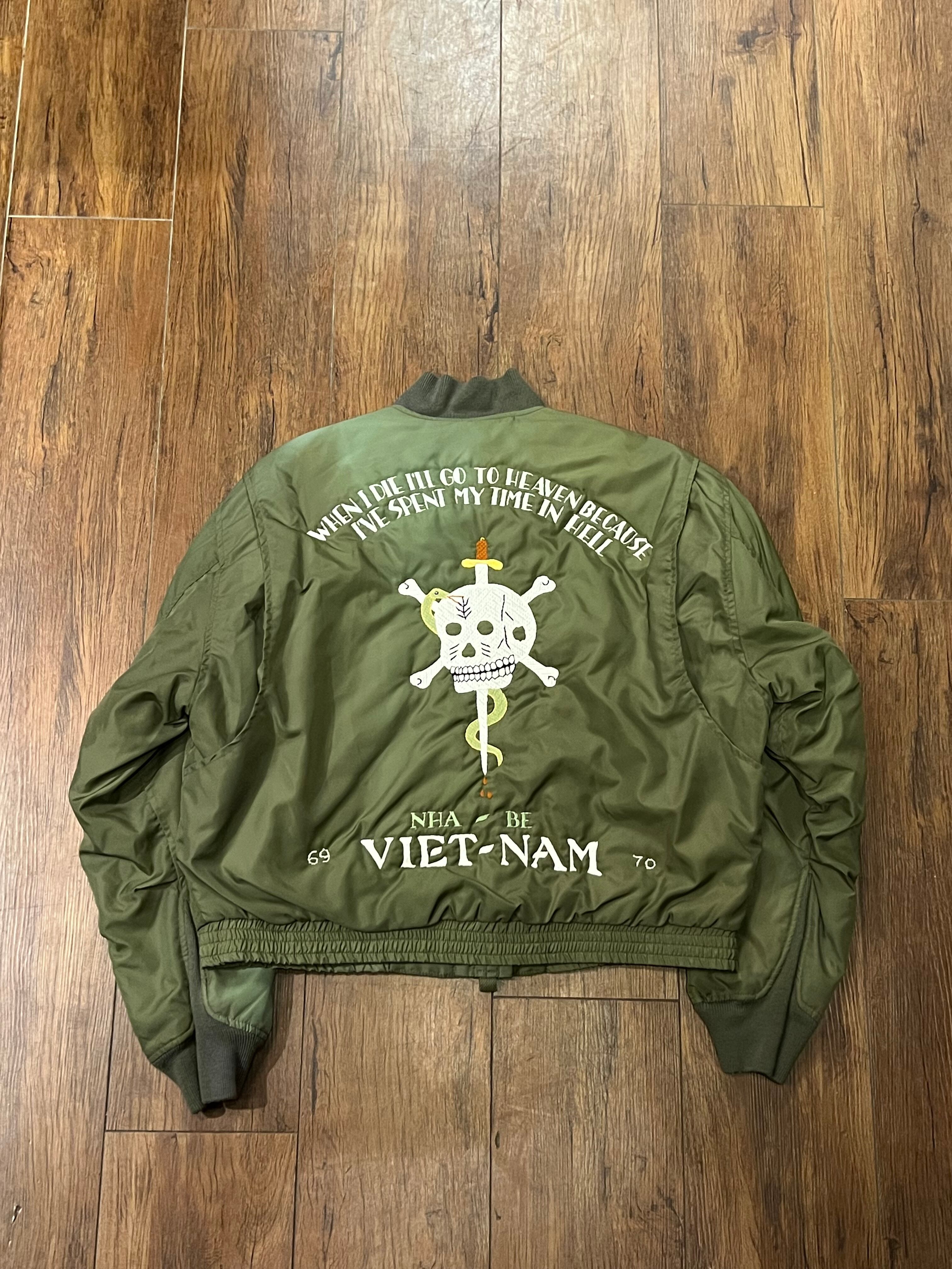 ONE OFF THREEFACE THREE SKULLS VIETNAM JACKET | vintage 