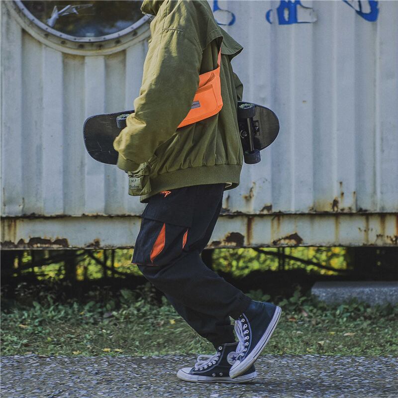 Road Vintage European and American Street Multi-pocket Embroidered Yarn Card Workwear Pants Trendy Men's Loose Harem Pants-Alibaba レッド ストリート 刺繍 ビンテージ ヨーロピアン ポケット多め マルチポケット hip6-161151059849800