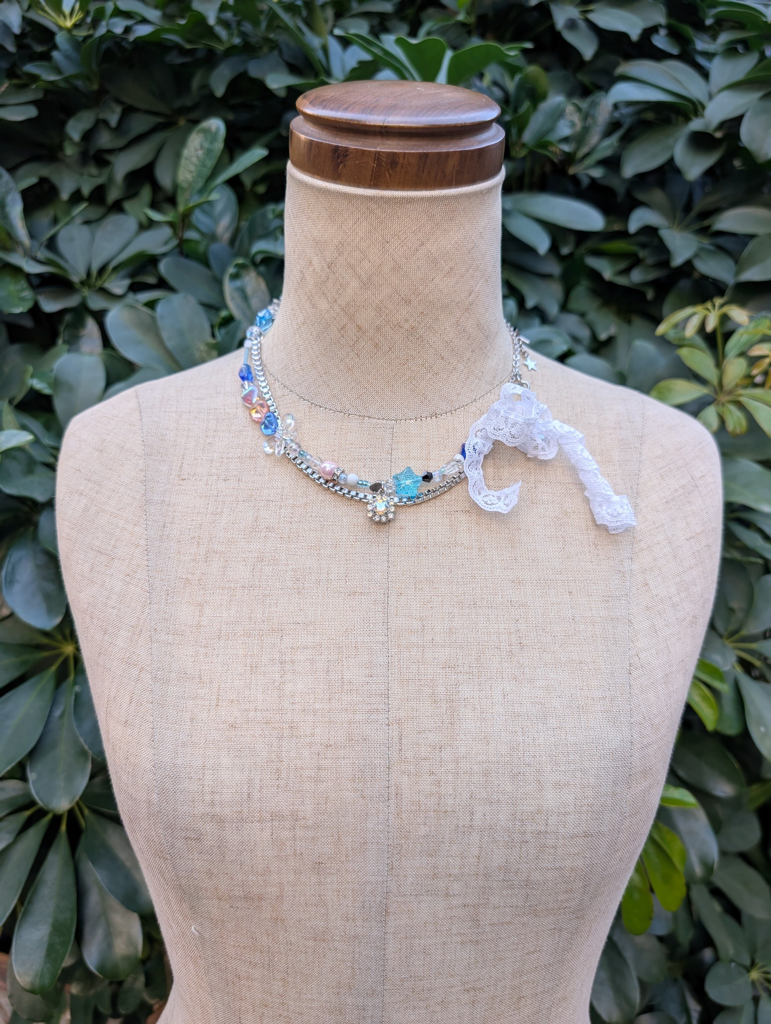 "深緑" original beads necklace / CELESTE