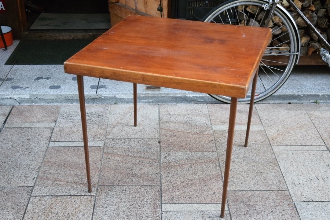 USED 50s Unknown Vintage Folding Table | LODGE heavy&duty outdoor