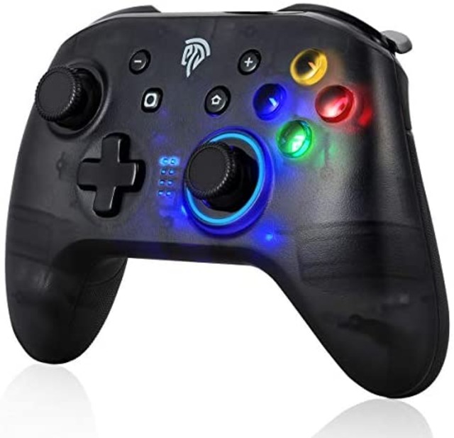 Jpcs Switch ワイヤレスコントローラー 有線pcゲームパッド 連射 振動機能 スイッチ Windowsに対応 ブラック Az Japan Classic Store