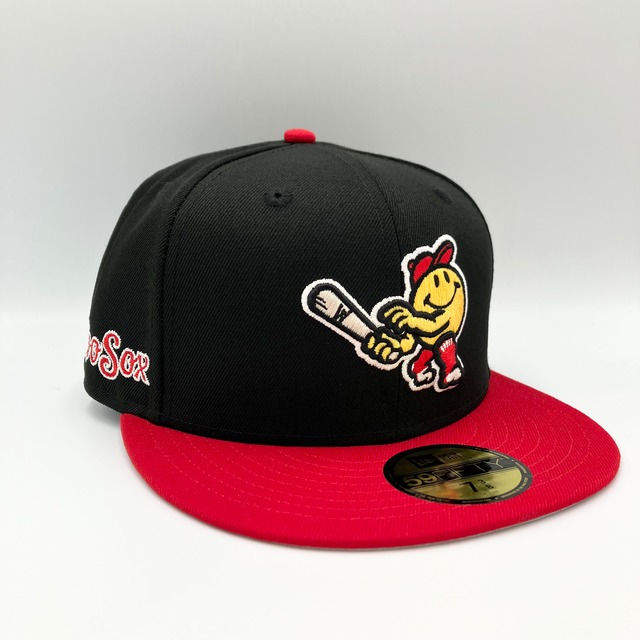 【NEW ERA 59FIFTY/5950】MiLB ウースター・レッドソックス ブラック スカーレット