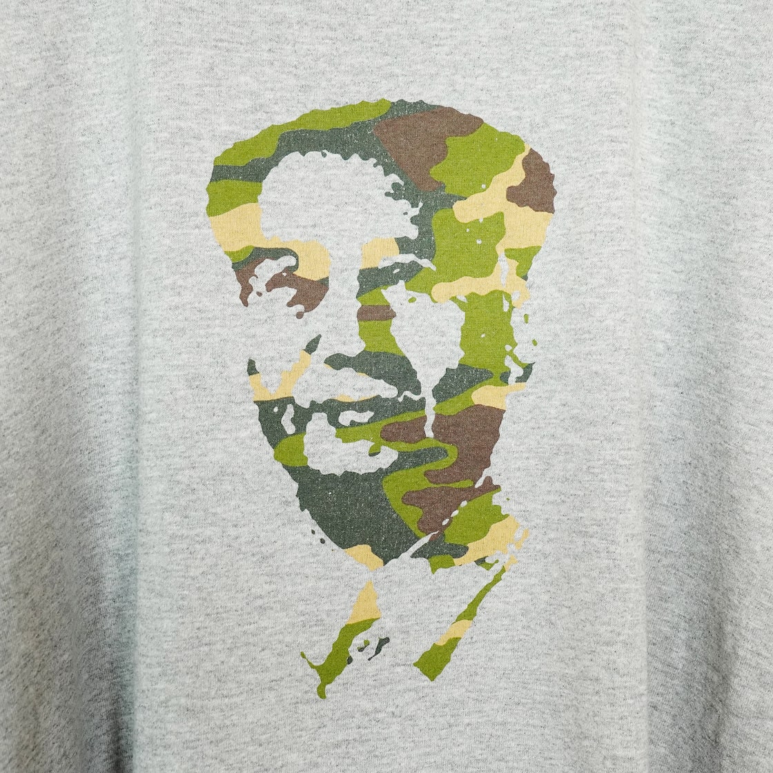 00s Old Stussy ステューシー／紺タグ・毛沢東・カモ柄／グレー／T 