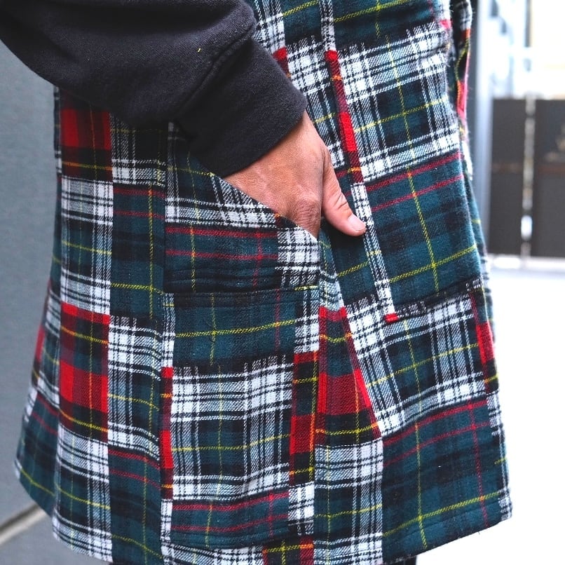 SASSAFRAS(ササフラス) T.P.Gardener Shell Half-Multi Check-(SF