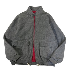 1990's reversible wool×nylon jacket #E472