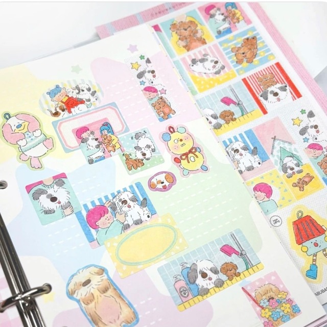 ABUBA STUDIO〔sticker -강아지 귀여워-〕