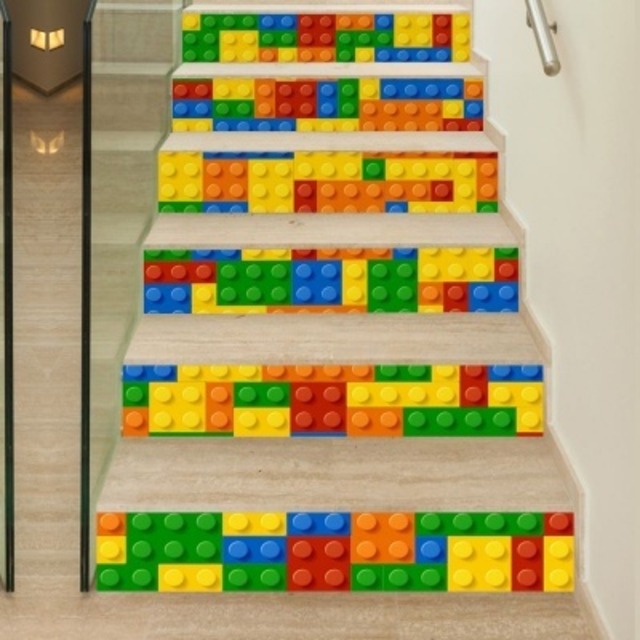 階段専用ステッカー レゴ Lego 6枚入りセット ウォールステッカー 壁紙 シール 賃貸ok はがせる 剥がせる Diy 模様替え インテリア オシャレ オモシロい 送料無料 3qee Com