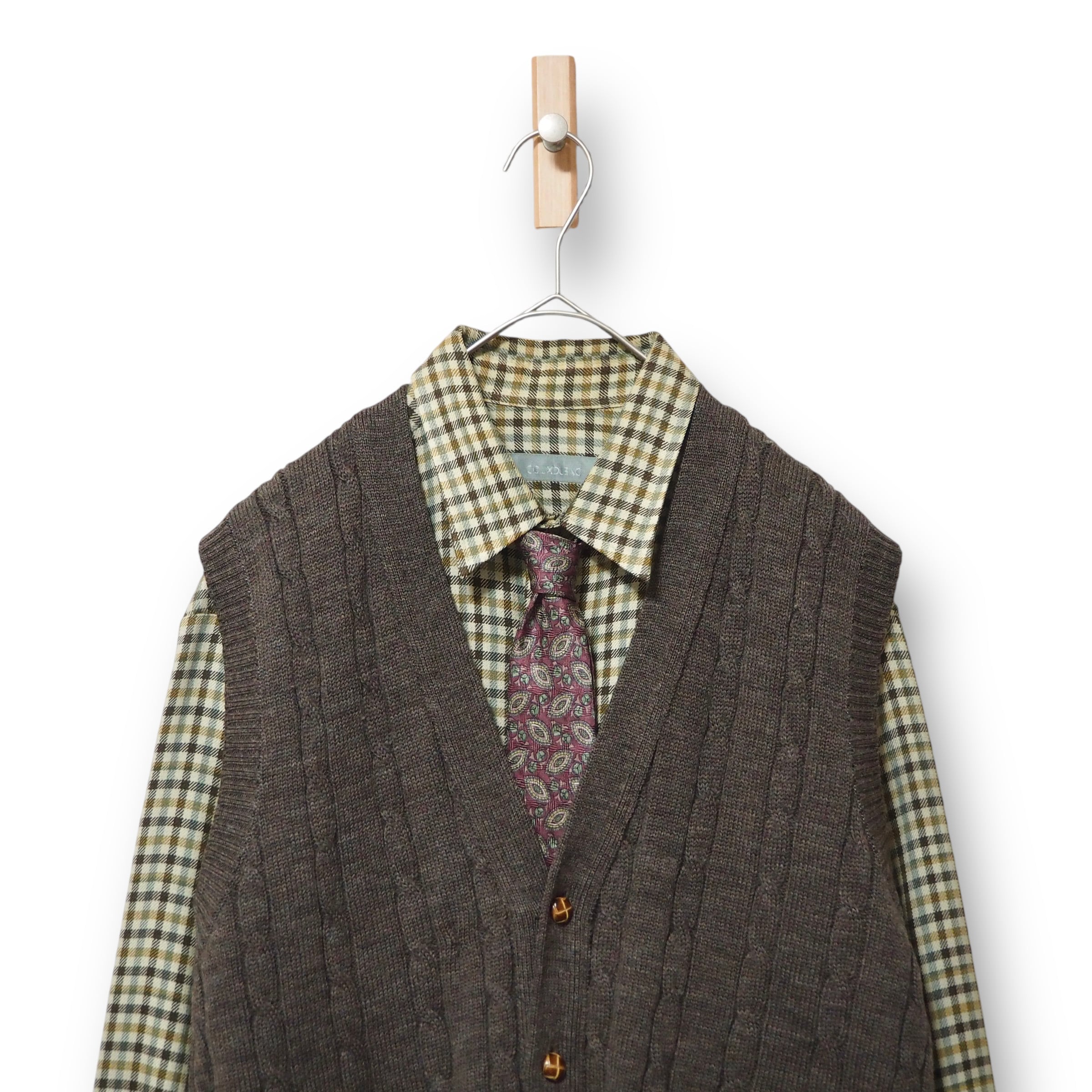 【VINTAGE】ネクタイシャツ+ベスト