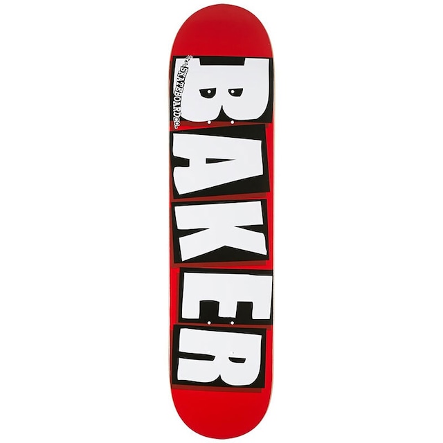 BAKER / BRAND LOGO DECK - WHITE  / 8.0inch