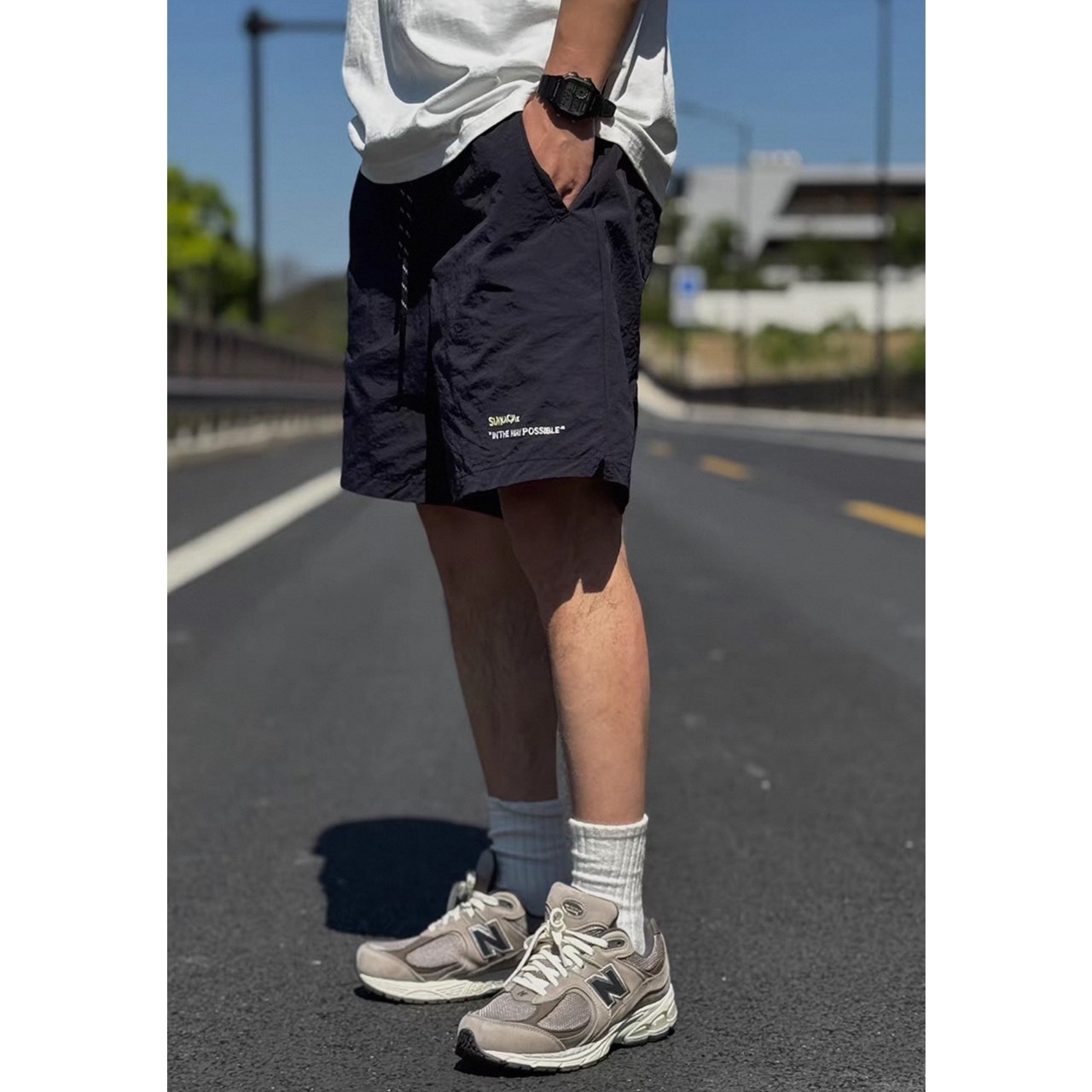 Logo embroidered easy shorts 1431 - 4