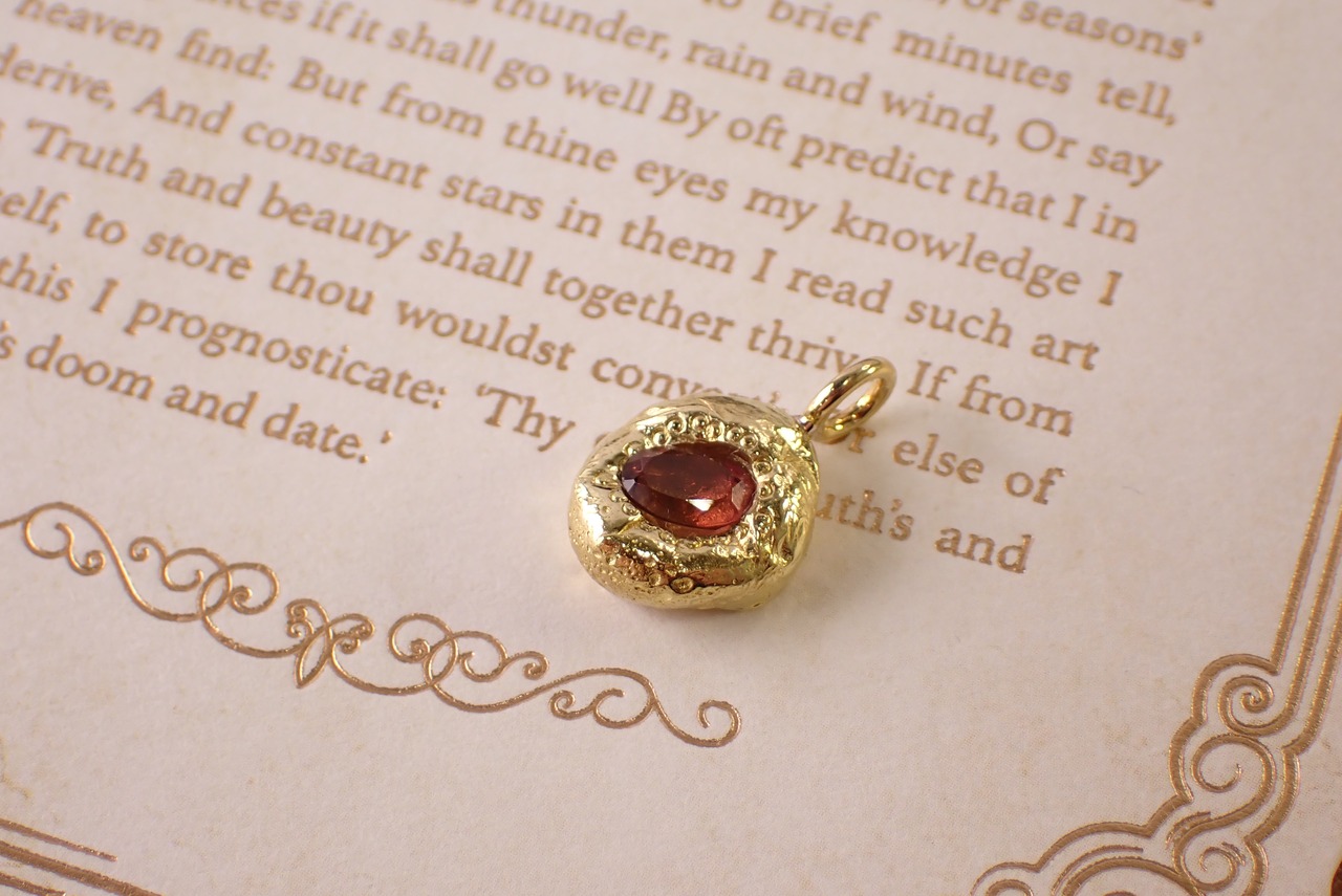 トルマリンペンダントトップ ブラス(真鍮) [D11‐88]