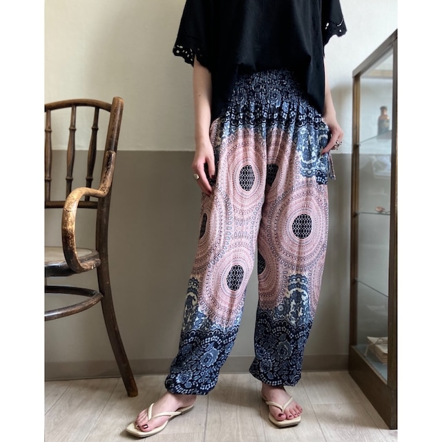 Oriental Rayon Balloon Pants