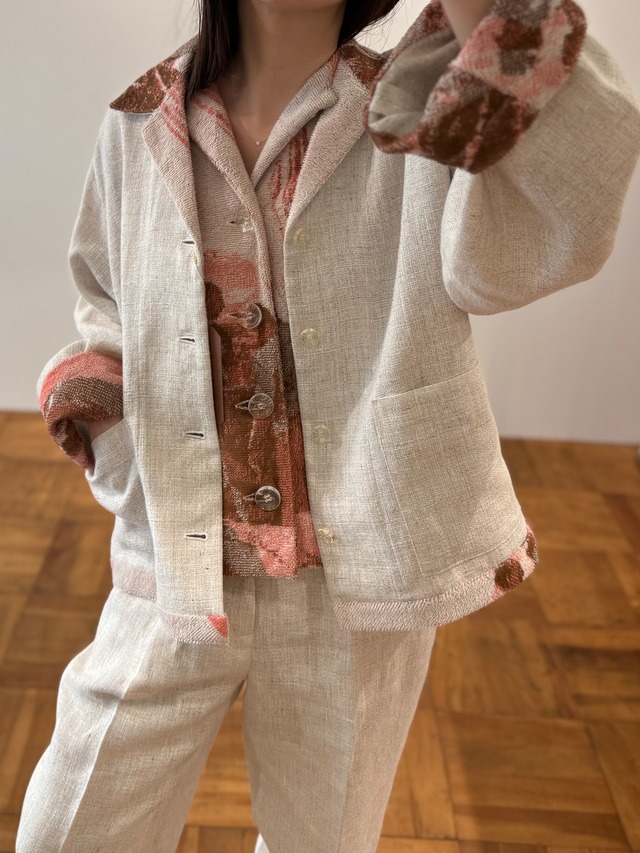 jonnlynx/JL226-JK1089 cottonlinen melange jacket
