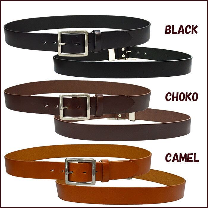 栃木レザー ギャリソンベルト メンズ レディース 40mm幅 シンプル