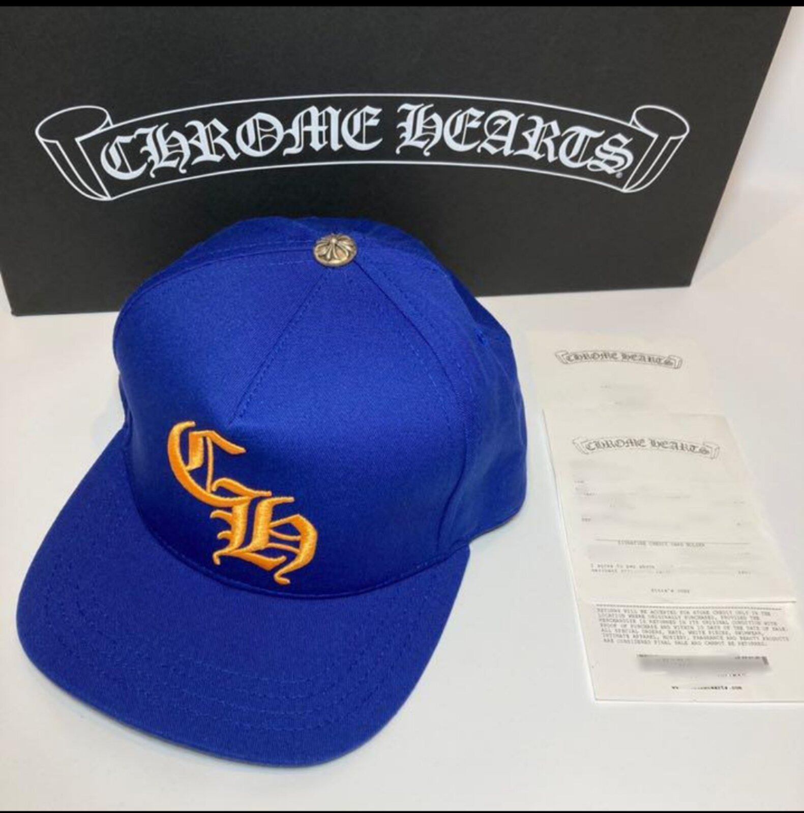 Chrome Hearts CH ベースボール キャップ ブルー