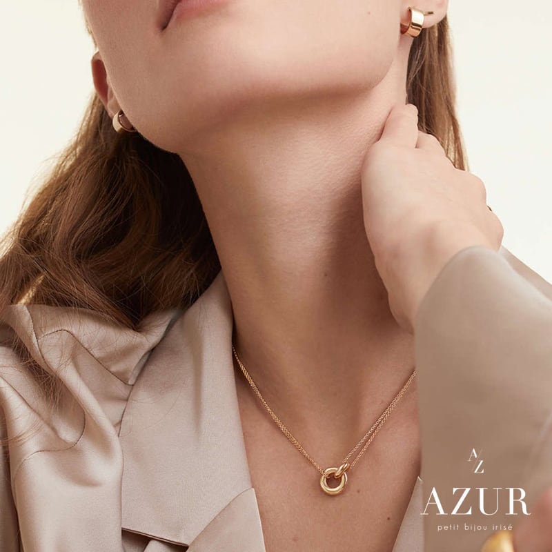 ダブルリングネックレス | AZUR Tokyo（アズールトーキョー）