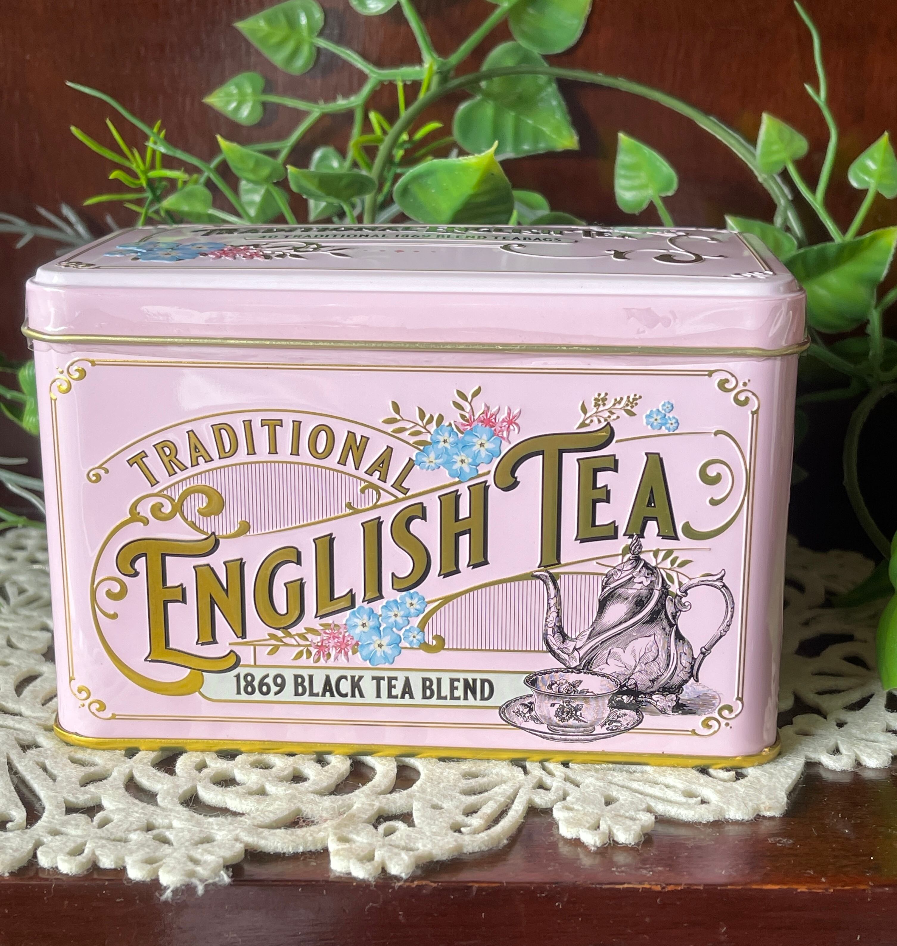 ★新商品★ ローズピンク缶『New English Teas』1869 BLEND TEABAGS