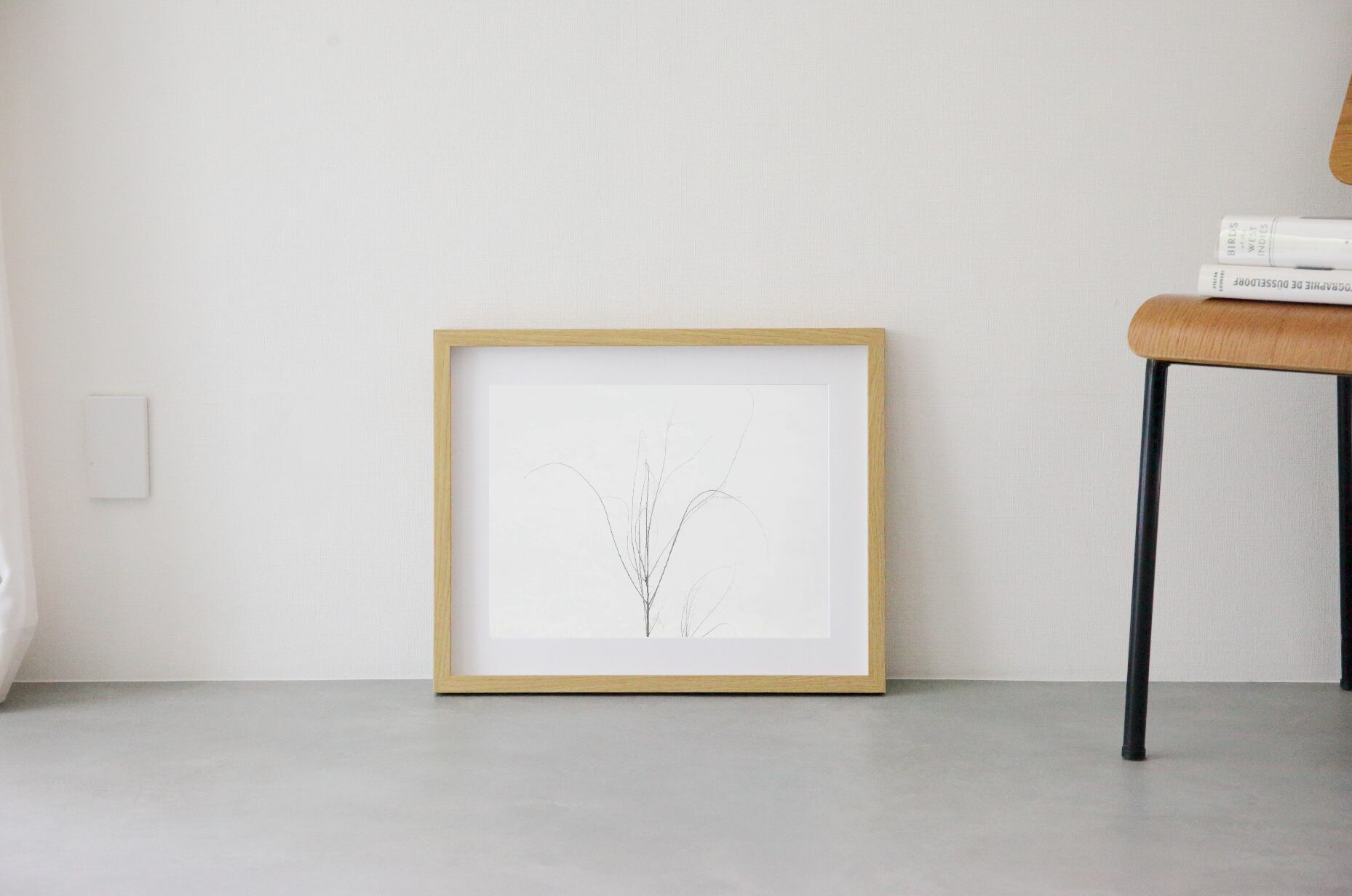 Minimalism #4 wooden frame 52cm×42cm付き ( M )