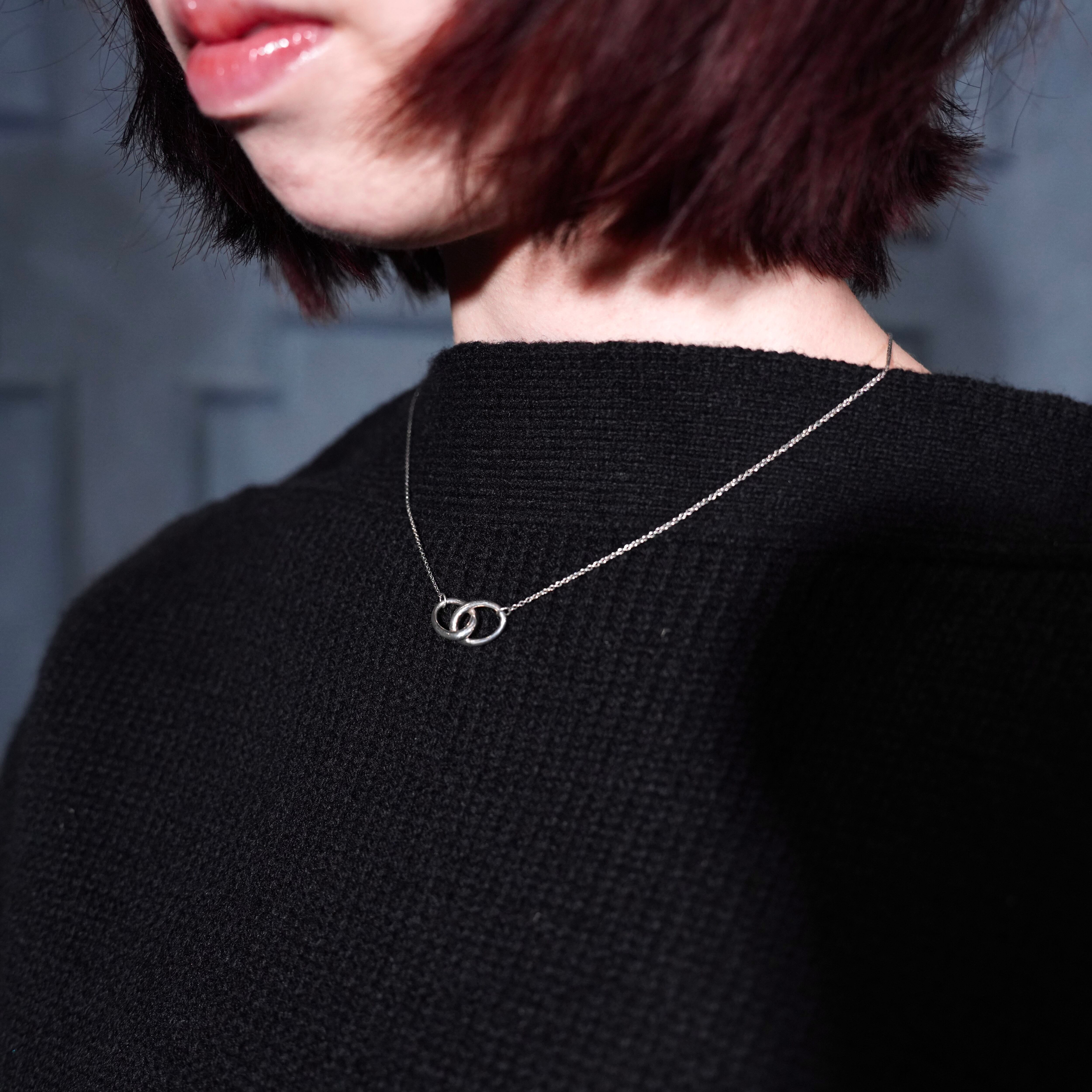 TIFFANY&CO DOUBLE LOOP SILVER NECKLACE/ティファニーダブルループ