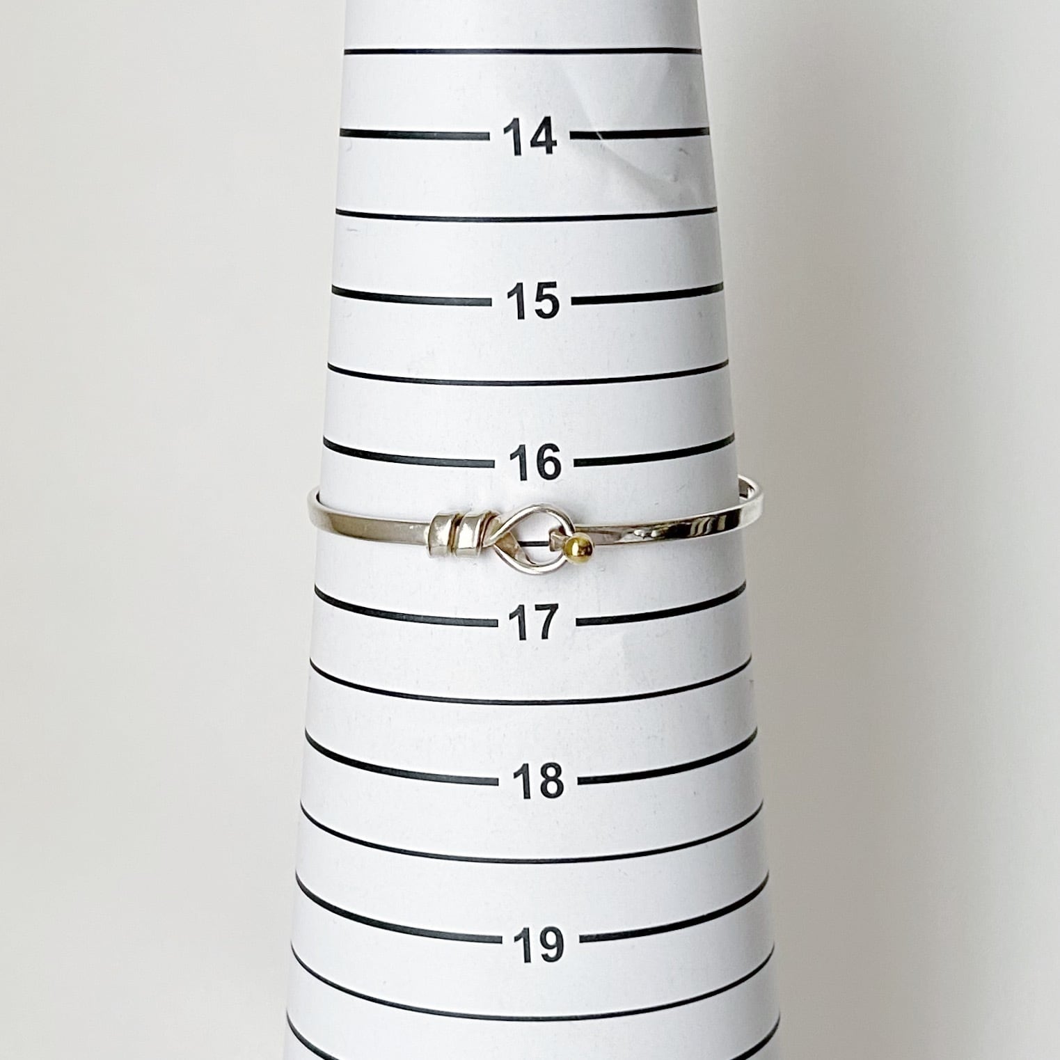 TB7054】Tiffany&Co. hook&loop bangle/silver925,K18/ティファニー