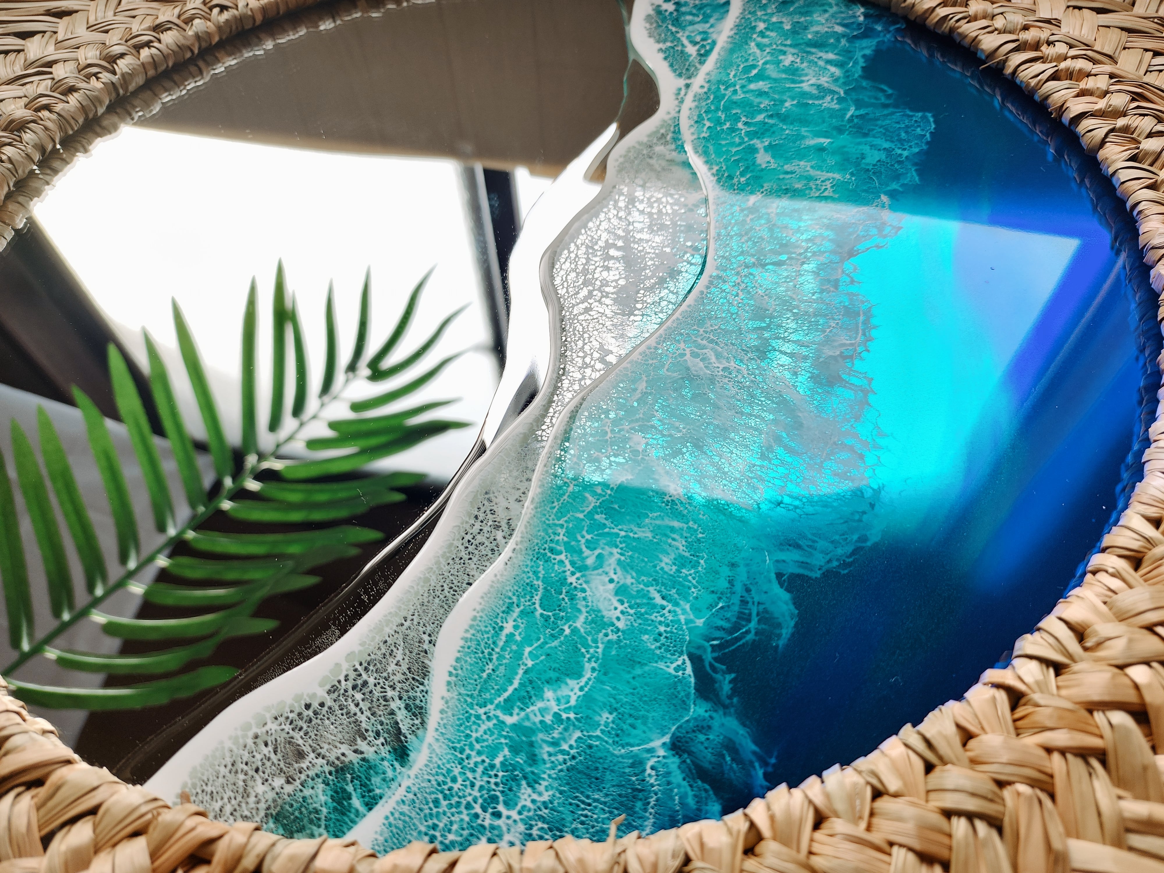 189.オーシャンレジンアート ウォールミラー