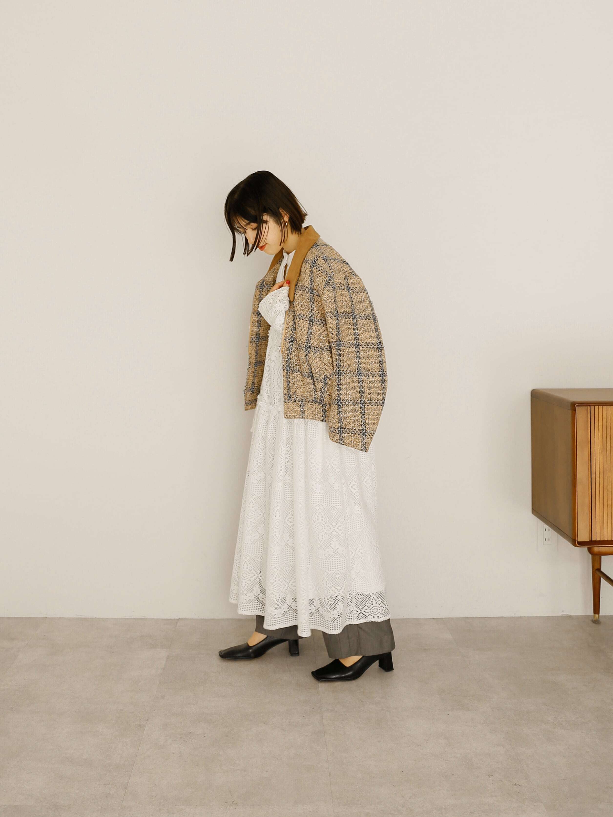 cocoon tweed blouson | Katrin TOKYO