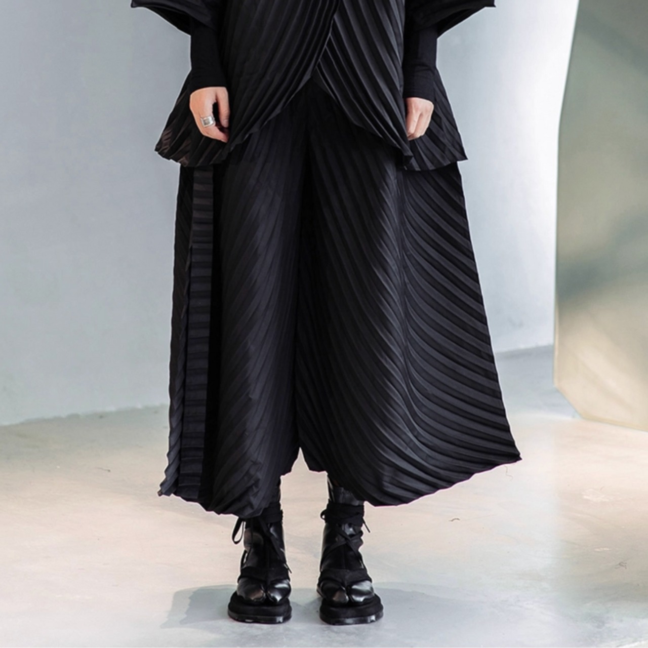 Wrinkled, relaxed casual suit pants (ME146)