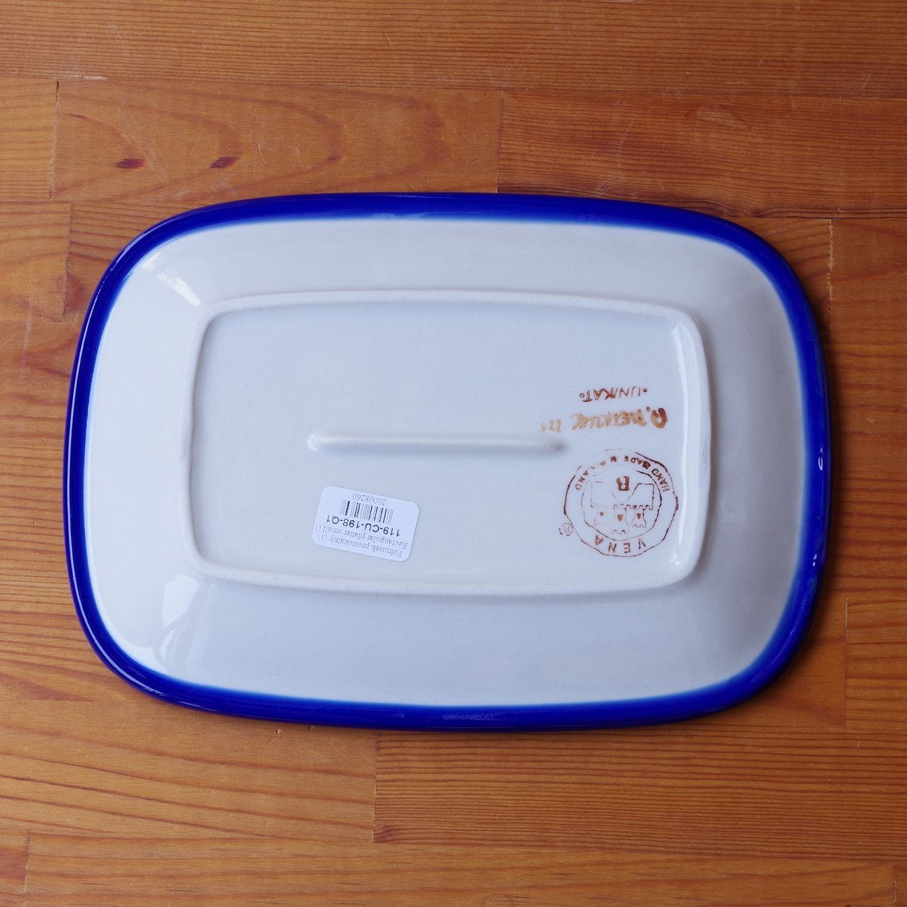 新品】 ポーランド食器 ポーリッシュポタリー 長角皿 長方形 プレート