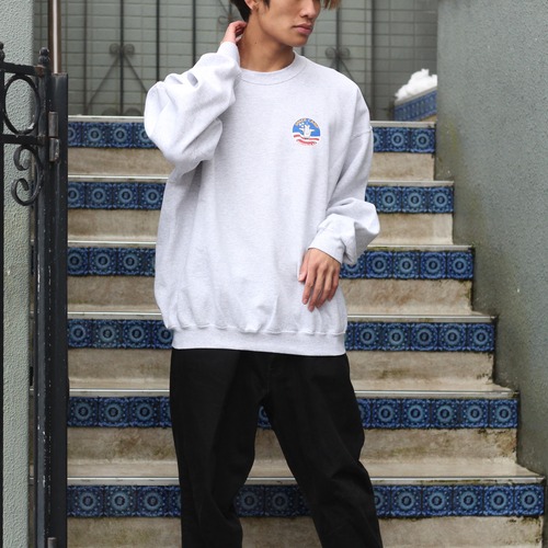 USA VINTAGE GILDAN SPACE CAMP LOGO OVER SWEAT SHIRT/アメリカ古着ロゴオーバースウェット