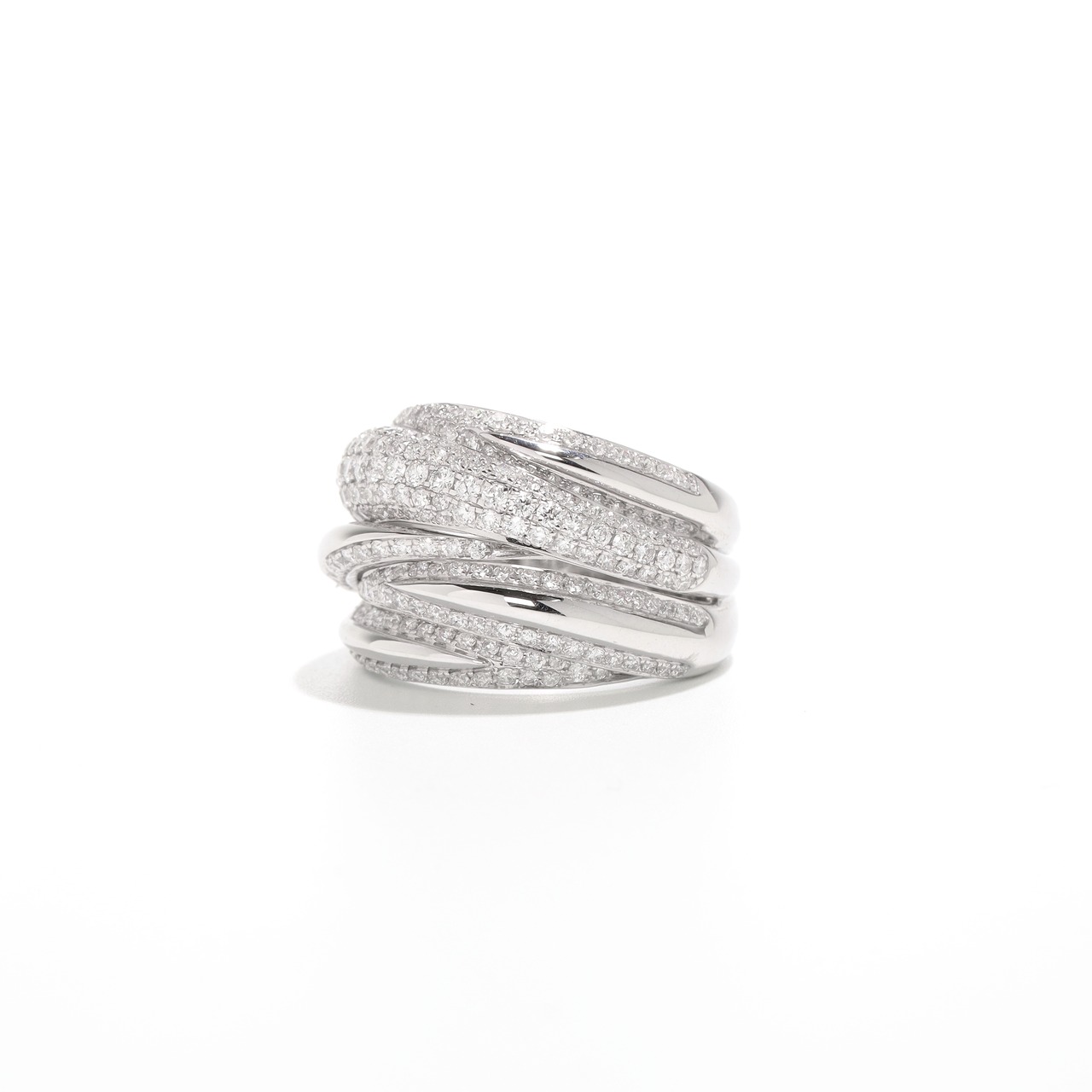 ダイヤモンド デザイン リング K18 (WG) / 1.370ct