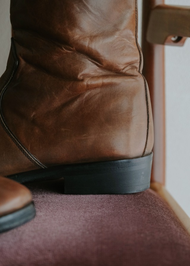 90-00's CHRISTOPHE LEMAIRE leather pecos boots