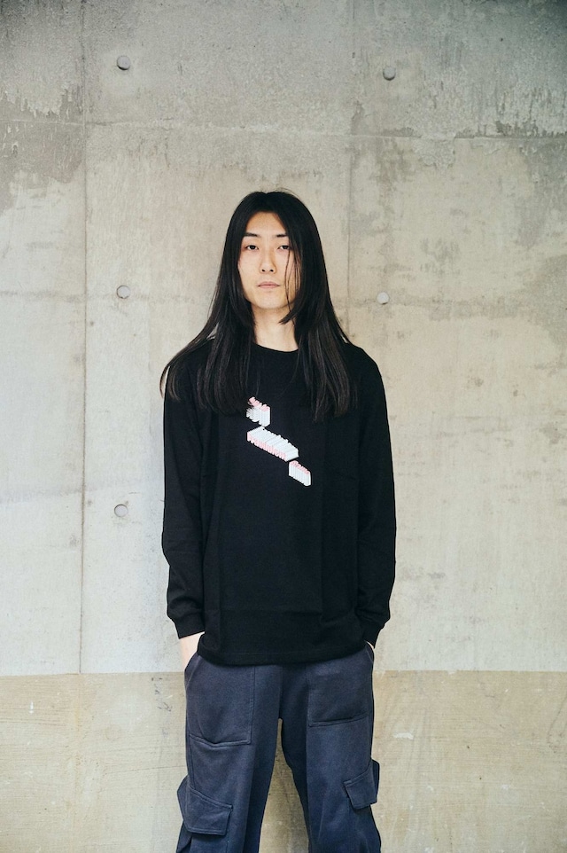 SAKURA LONG SLEEB Tee / Black