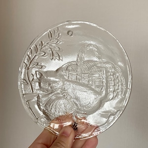 ガラスのネコの壁飾り