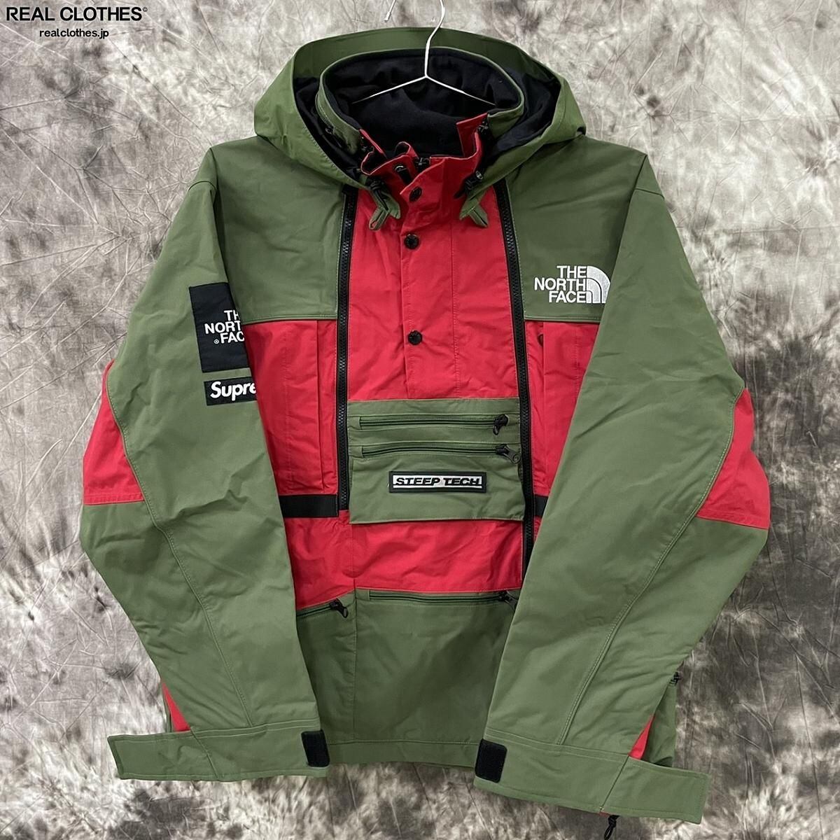 シュプリーム ノースフェイス　マウンテンパーカー North Face カーキ