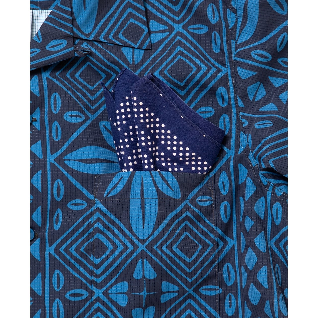 THE CORONA UTILITY / FRENCH CAFE SHIRT S/S Dot Air - フレンチ