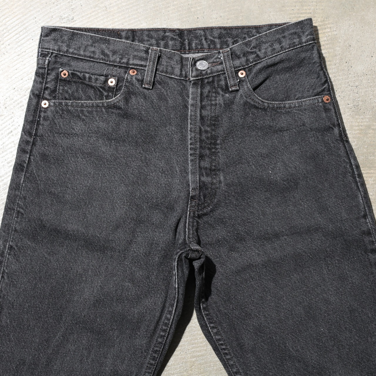 美品 30×30 USA 93年 Levi’s 501 先染め ブラック デニム パンツ