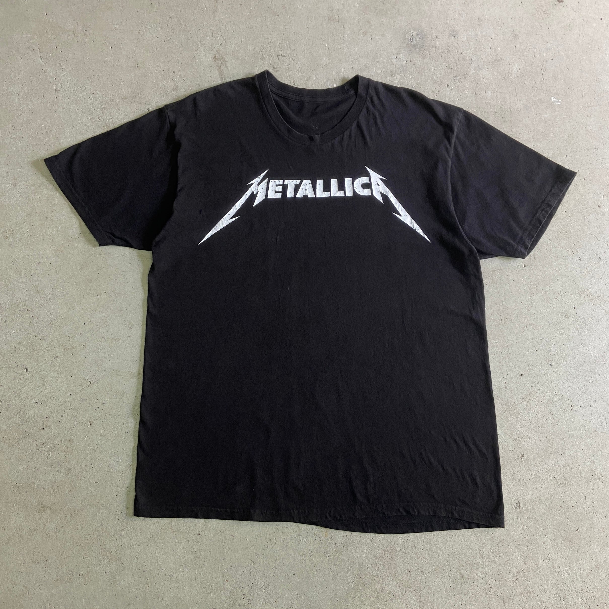 METALLICA メタリカ ロゴプリント バンドTシャツ メンズXL 古着 バンT
