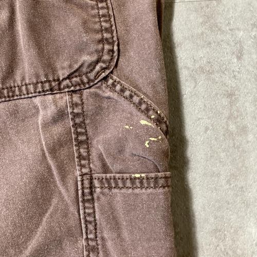 10s- 中国製 ブラウン ダブルニー Carhartt カーハート 102323 201 【実寸W39 L28】 詳細写真17