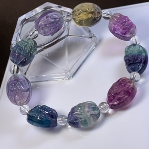 美しい色合い♪フローライト 龍