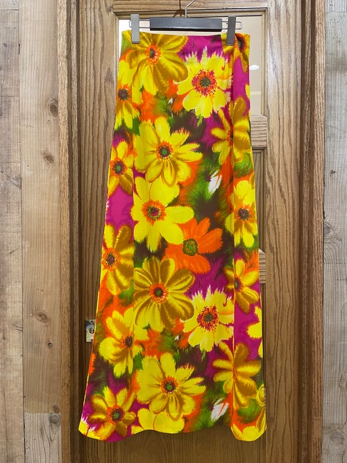 【SOLD】60s~70s flower pattern skirt  花柄 スカート【北口店】