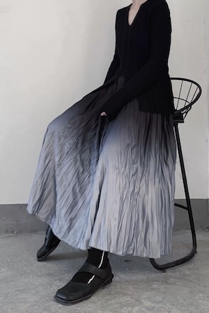 Gradation pleats skirt