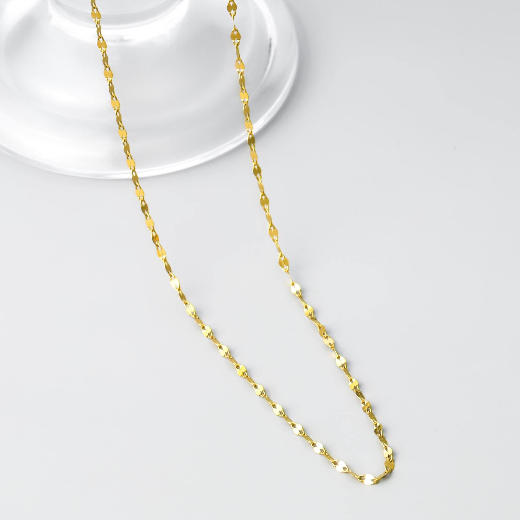 316L petal chain necklace（ gold & silver ）