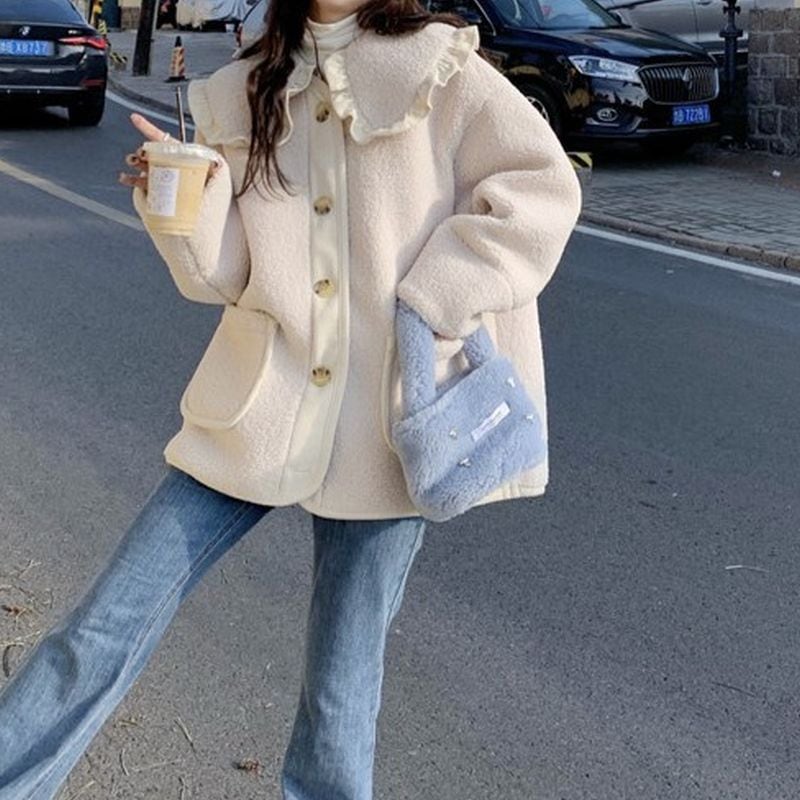 フリルカラーボアブルゾン L1075 | Little fleur リトルフルール