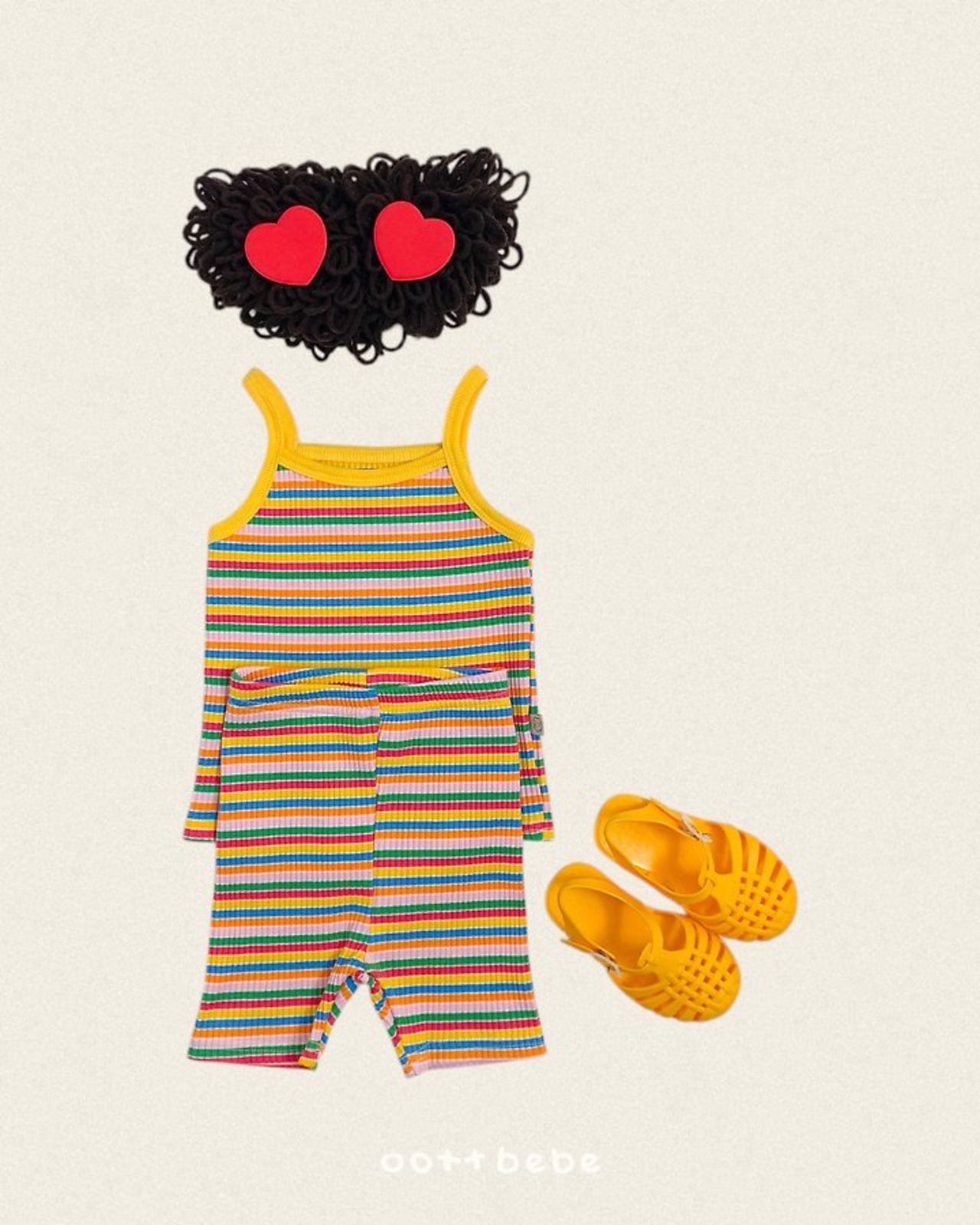 [oottbebe] Rainbow Strap Sleeveless Set-up / [오뜨베베] 무지개끈나시세트