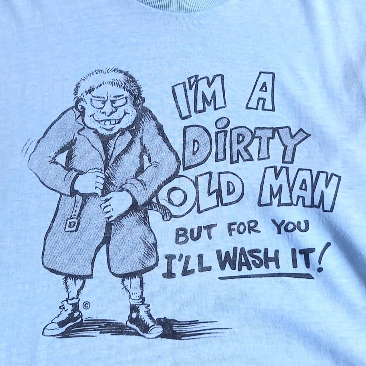 80s～ DIRTY OLD MAN Tシャツ XSサイズ～Sサイズ スケベ親父 変態 露出