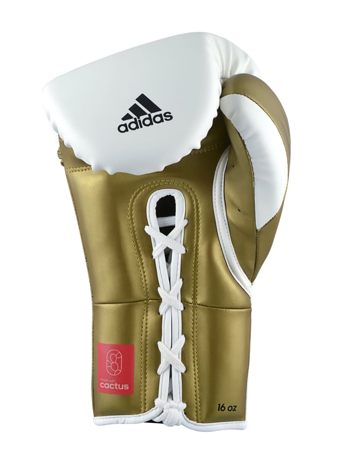 Adidasアディダススピードティルト350ホワイト Speed TILT 350 Pro Training Boxing Gloves Cactus  Leather Lace-Up White/Gold | ボクシング格闘技専門店 OLDROOKIE