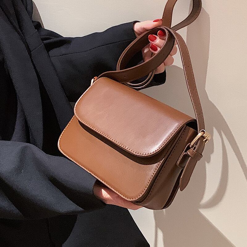 オータムウィンタースタンダード レトロ 秋物 冬物 スクウェア メッセンジャーバッグ 手作りハンドバック76379818789